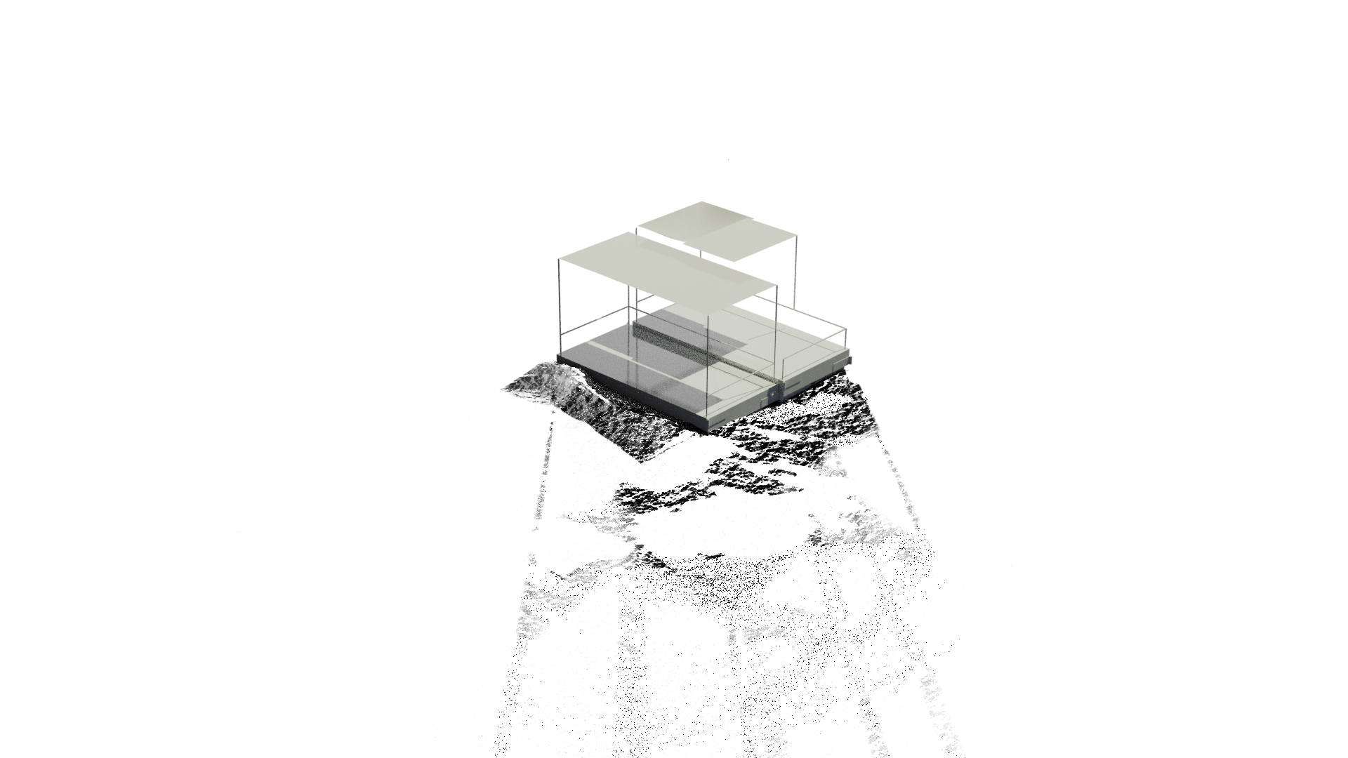 first drawing of the raft